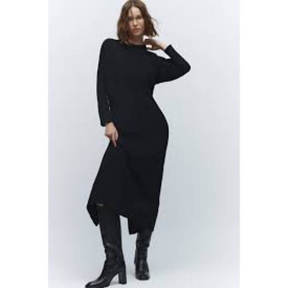 Zara Straight Midi Dress - Picture 2 of 9